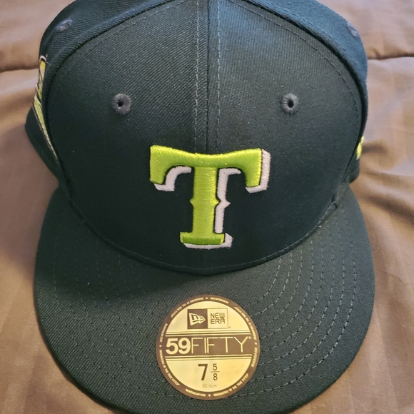 TEXAS RANGERS NEW ERA 59FIFTY 2020 INAUGURAL SEASON SIDE PATCH HAT 7 5/8 GREEN main image 8